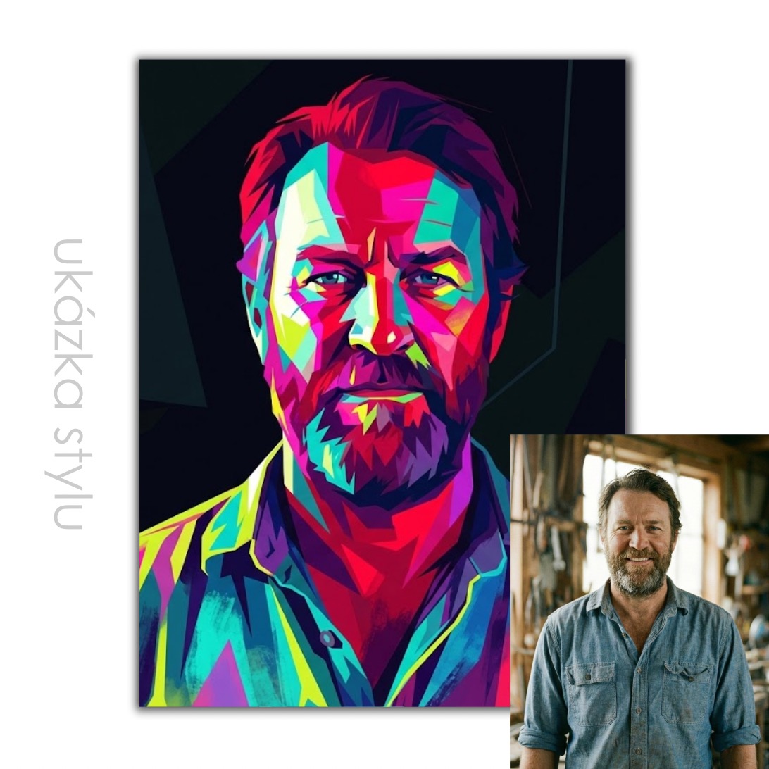 Obraz ve stylu moderního kubismu podle vaší fotky