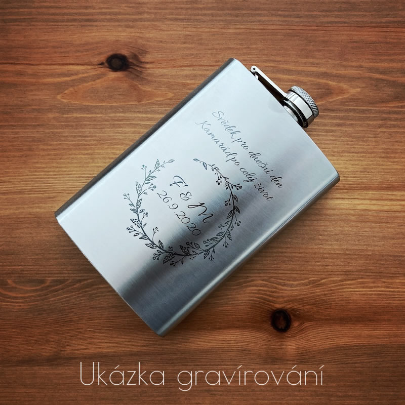 Nerez placatka 240 ml + gravírování