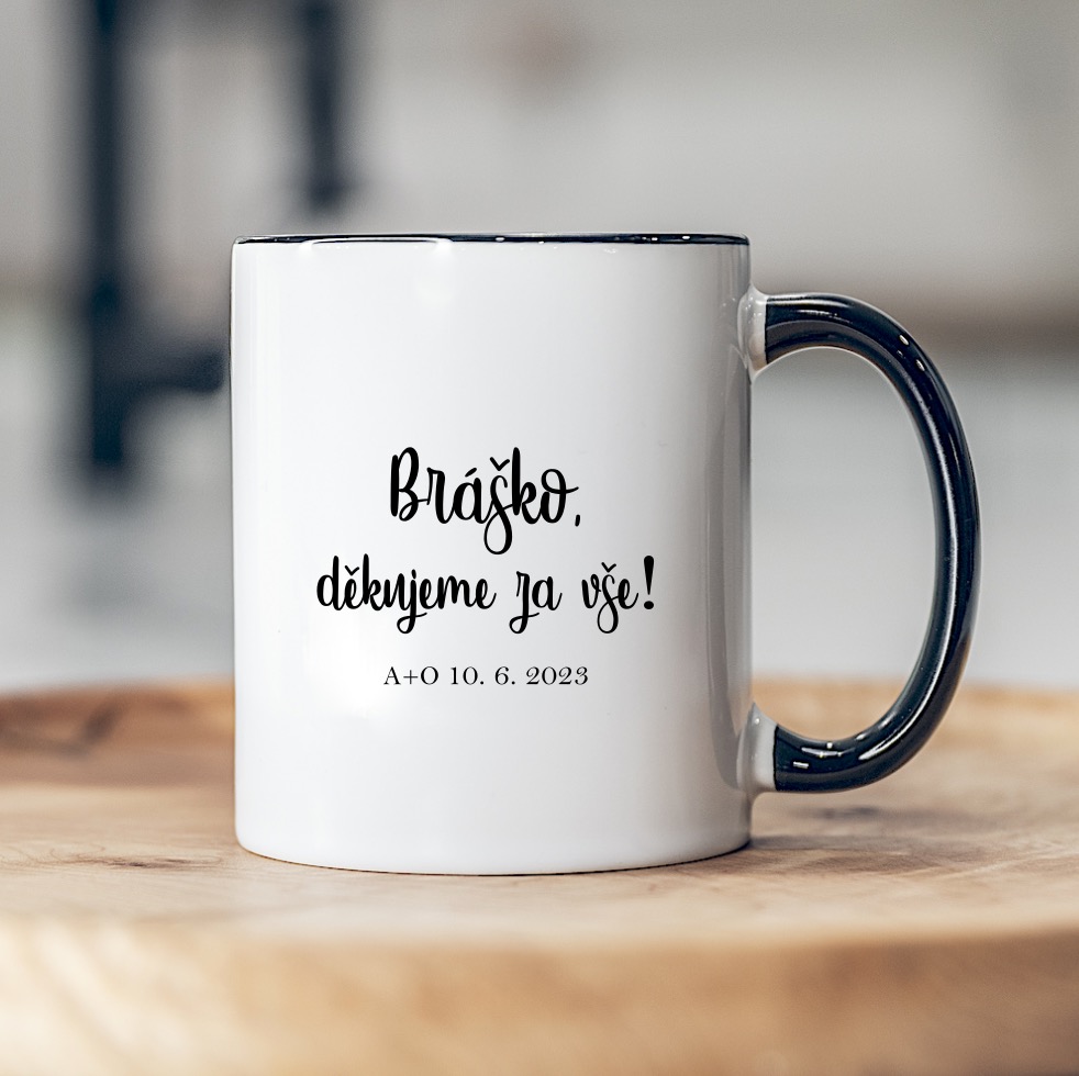 Svatební hrnek pro brášku