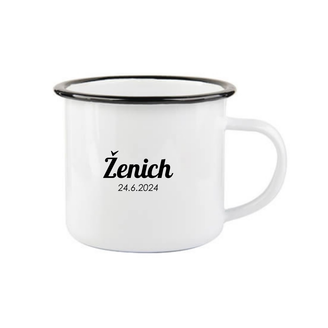 Černá placatka pro ženicha