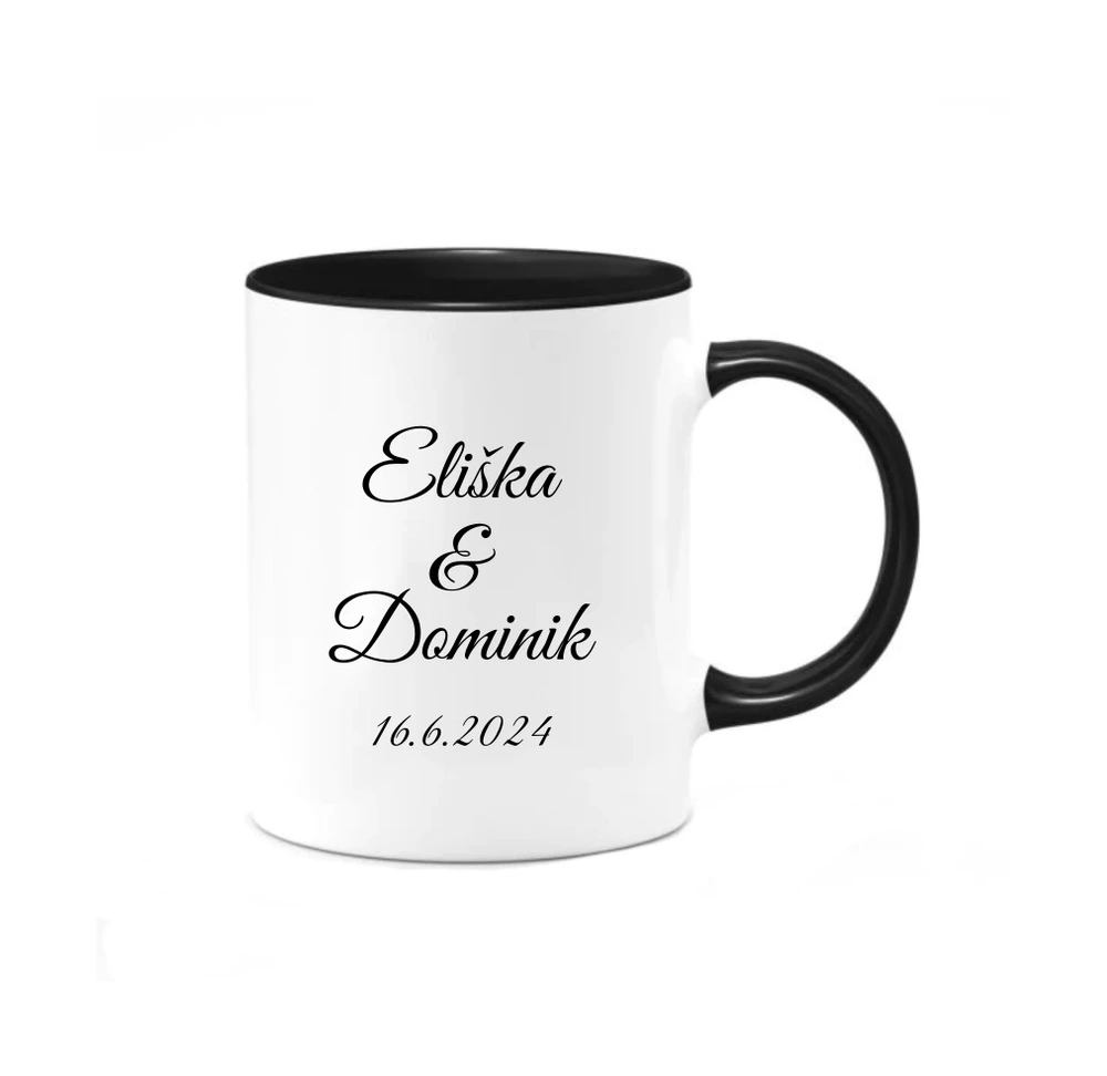 Svatební placatka se jmény