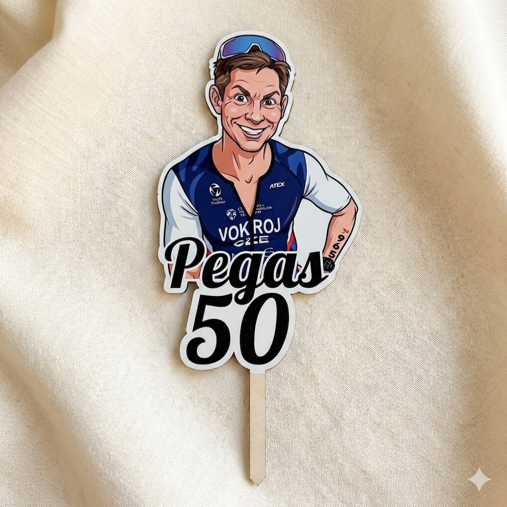 Narozeninový zápich s karikaturou podle vaší fotky