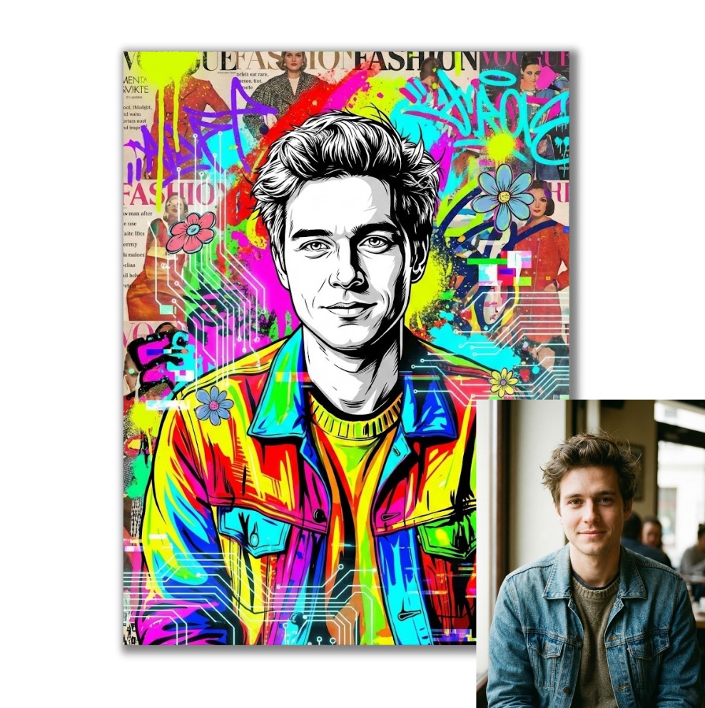Pop Art podle vaší fotky pro vlastní tisk