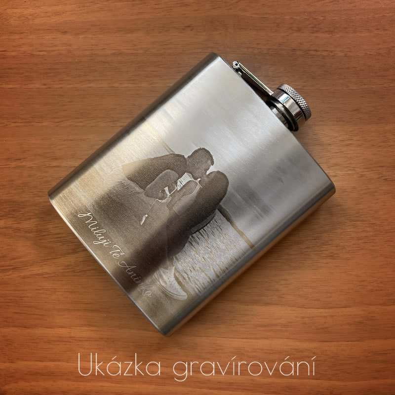 Nerez placatka 210 ml + gravírování