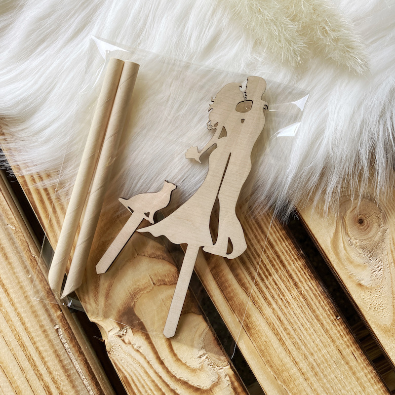 Zápich do dortu - Novomanželé a kočka