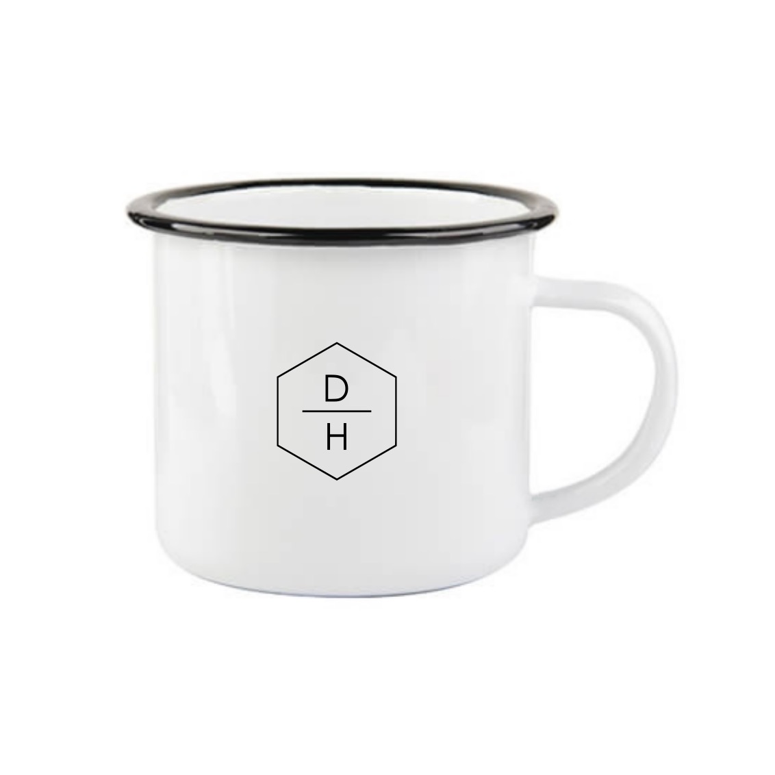 Placatka s iniciály v hexagonu