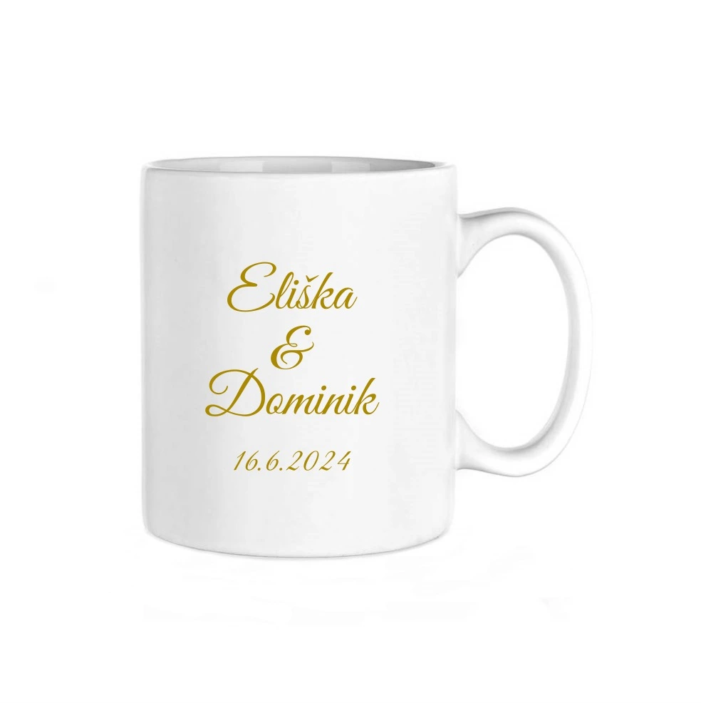 Svatební placatka se jmény