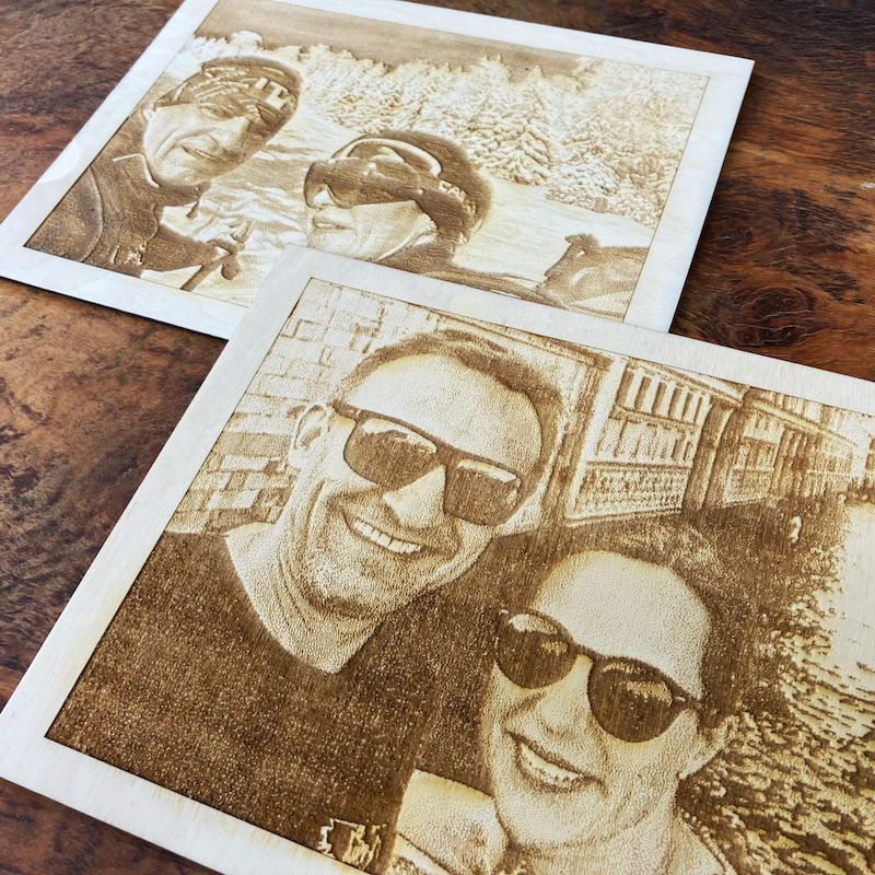 Fotografie vypálená do dřeva