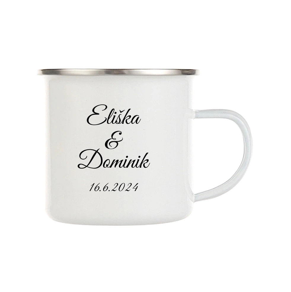 Svatební placatka se jmény