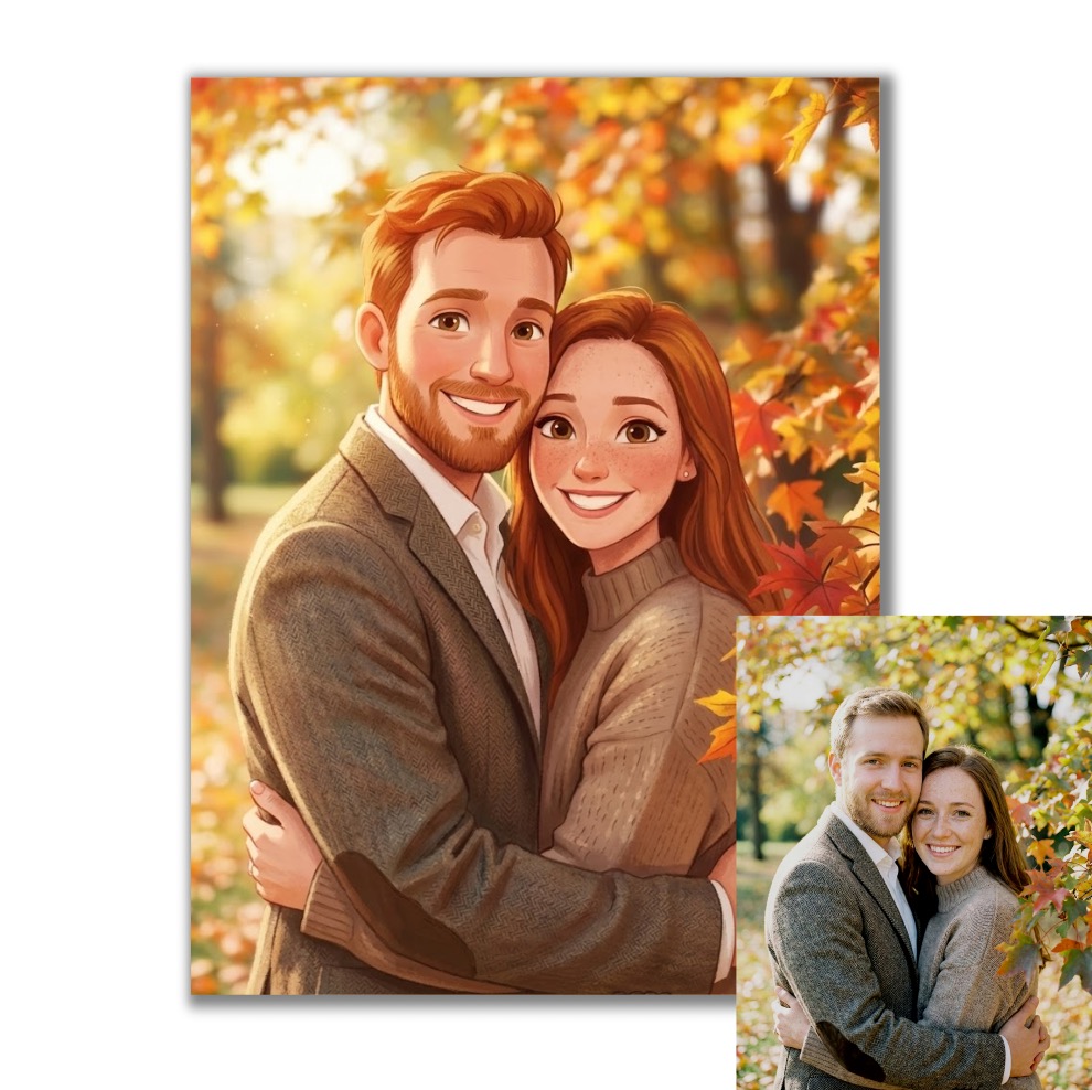 Karikatura podle vaší fotky - Obraz na plátně