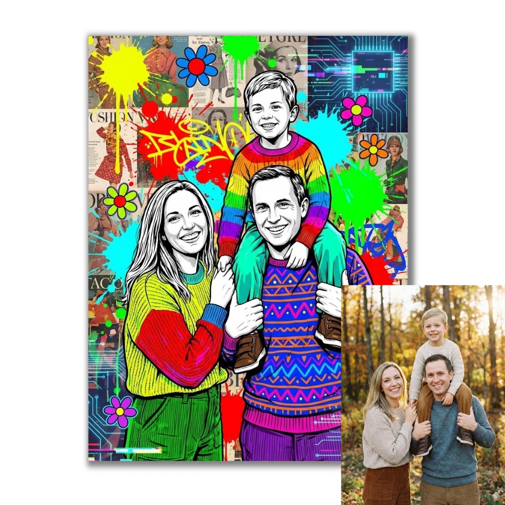 Pop Art podle vaší fotky pro vlastní tisk