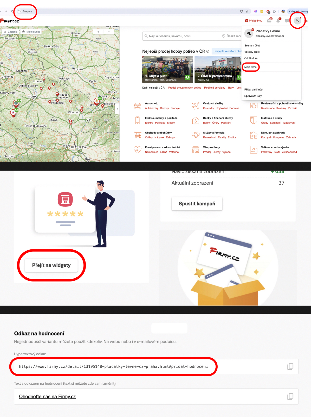 NFC + QR destička pro Mapy.cz recenze s vlastním logem
