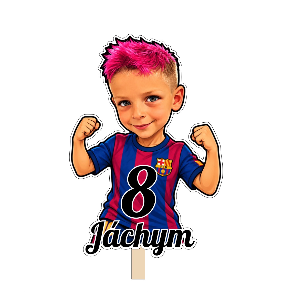 Narozeninový zápich podle vaší fotky (Fotbalista)