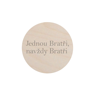 Dřevěná magnetka – Bratři