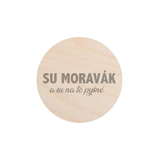 Dřevěná magnetka – Su Moravák