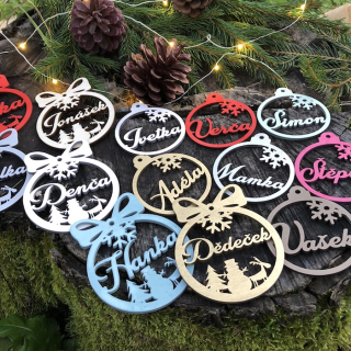 Nabarvení vánoční ozdoby