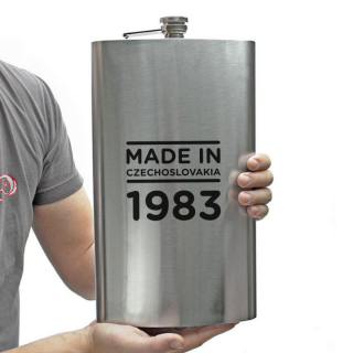 Obří placatka s brašnou 1,9 l - Made in Czechoslovakia