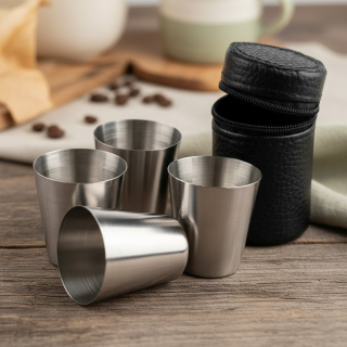 Nerezové panáky (4 ks)