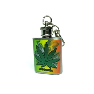 Mini placatka na klíče - Cannabis