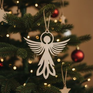 Dřevěný andělíček