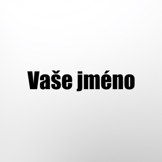Samolepící vinylová jmenovka na dveře