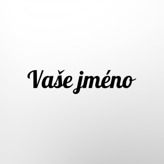 Samolepící vinylová jmenovka na dveře