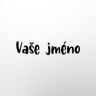 Samolepící vinylová jmenovka na dveře