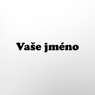 Samolepící vinylová jmenovka na dveře