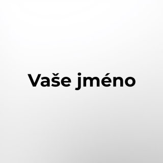 Samolepící vinylová jmenovka na dveře