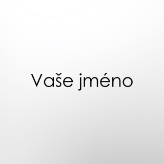Samolepící vinylová jmenovka na dveře