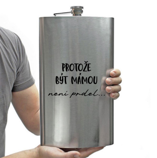 Obří placatka s brašnou 1,9 l - Protože být mámou...