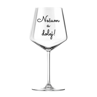 Samolepka na skleničku - Nečum a dolej