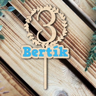 Nározeninový zápich se jménem a rokem