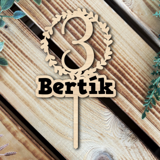 Nározeninový zápich se jménem a rokem