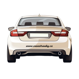 Samolepka na auto - webové stránky