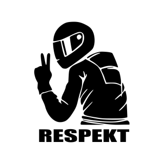 Samolepka na auto - Respekt motorkářům