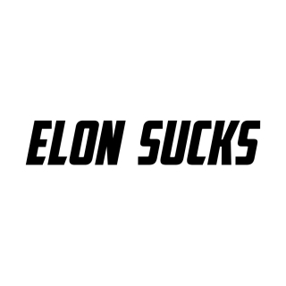 Samolepka na Teslu - Elon Sucks