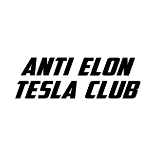 Samolepka na Teslu - Anti Elon Tesla Club