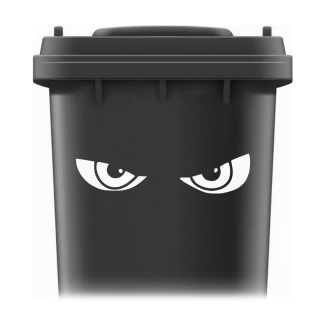 Samolepka na popelnici - Oči