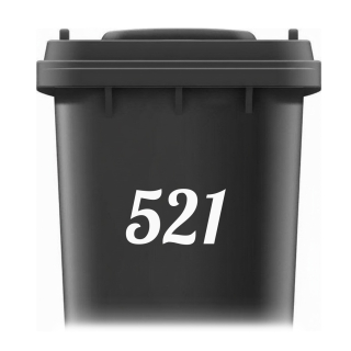 Samolepka na popelnici - Číslo popisné