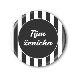 Připínací placka na rozlučku se svobodou
