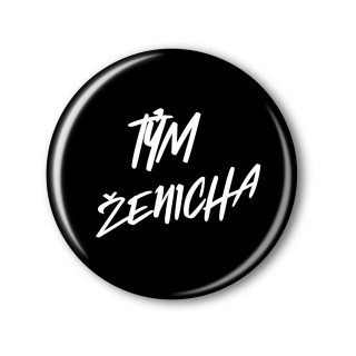 Připínací placka na rozlučku se svobodou