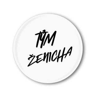 Připínací placka na rozlučku se svobodou