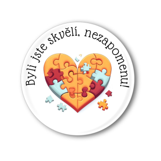 Připínací placka - Konec školního roku