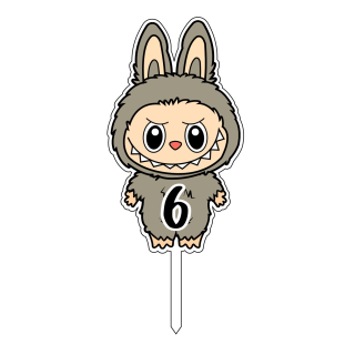 Zápich do dortu - Labubu s rokem