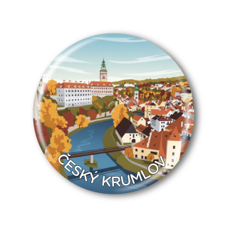 Placka nebo magnet s ilustrací z vaší fotky