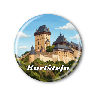 Suvenýr Karlštejn - Placka / magnetka