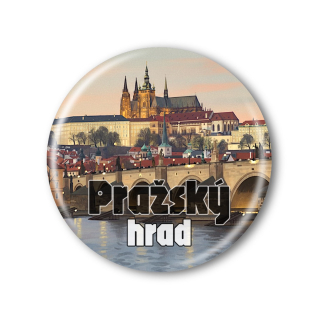Suvenýr Pražský hrad - Placka / magnetka