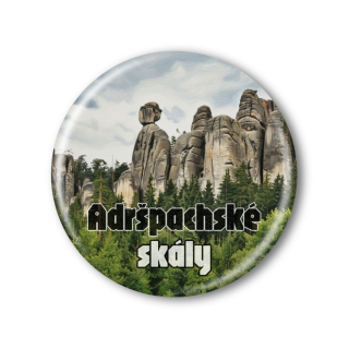 Suvenýr Adršpachské skály - Placka / magnetka