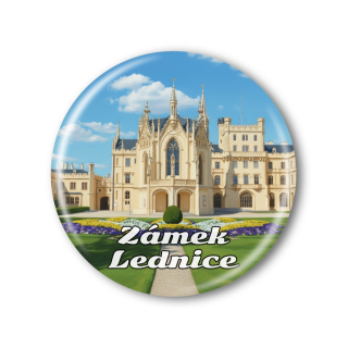 Suvenýr Zámek Lednice - Placka / magnetka